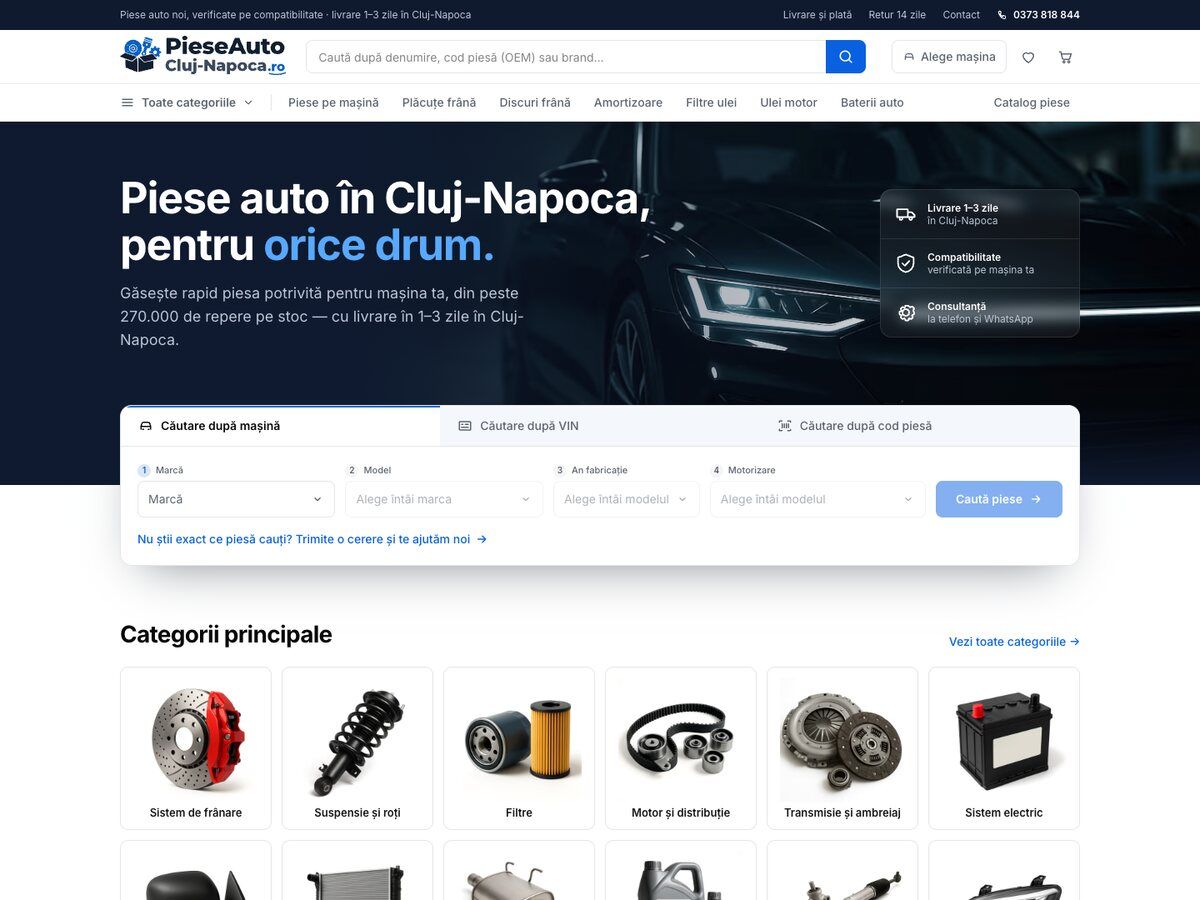 Piese Auto Cluj-Napoca, piese-auto-cluj-napoca.ro